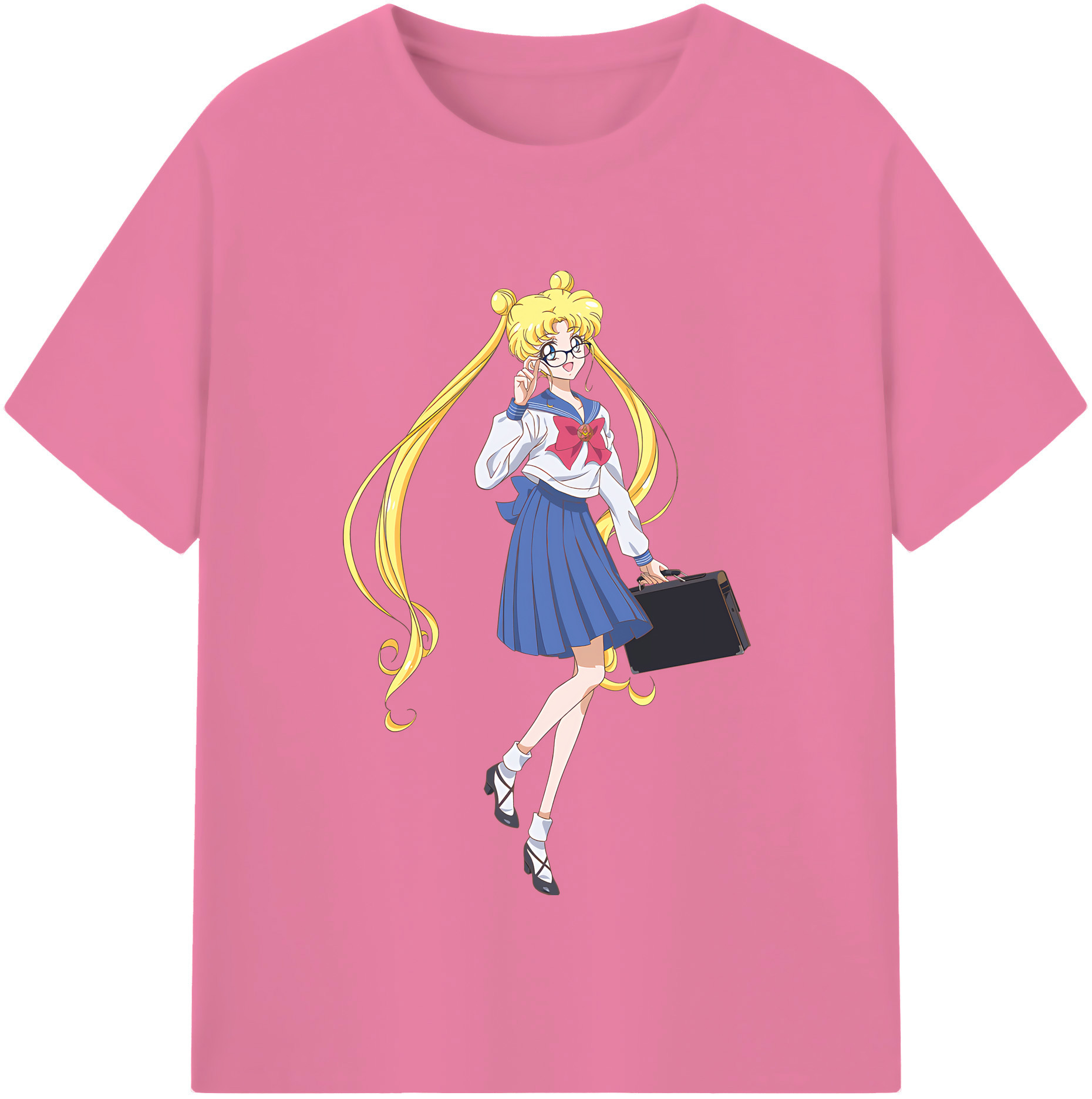 （画像用） 美少女戦士セーラームーン 愛野 美奈子 あいの みなこ Sailor Moon Aino Minako 綿100％半袖Tシャツ（フロントプリント）